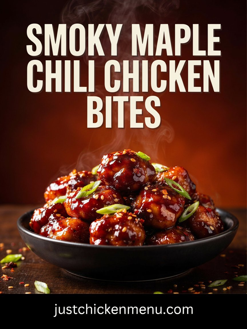 Smoky Maple Chili Chicken Bites